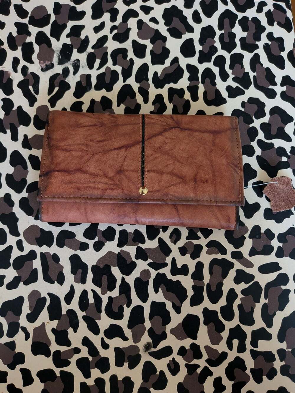 Smithy Top-Grain Leather Gaucho Cowhide Clutch Wallet